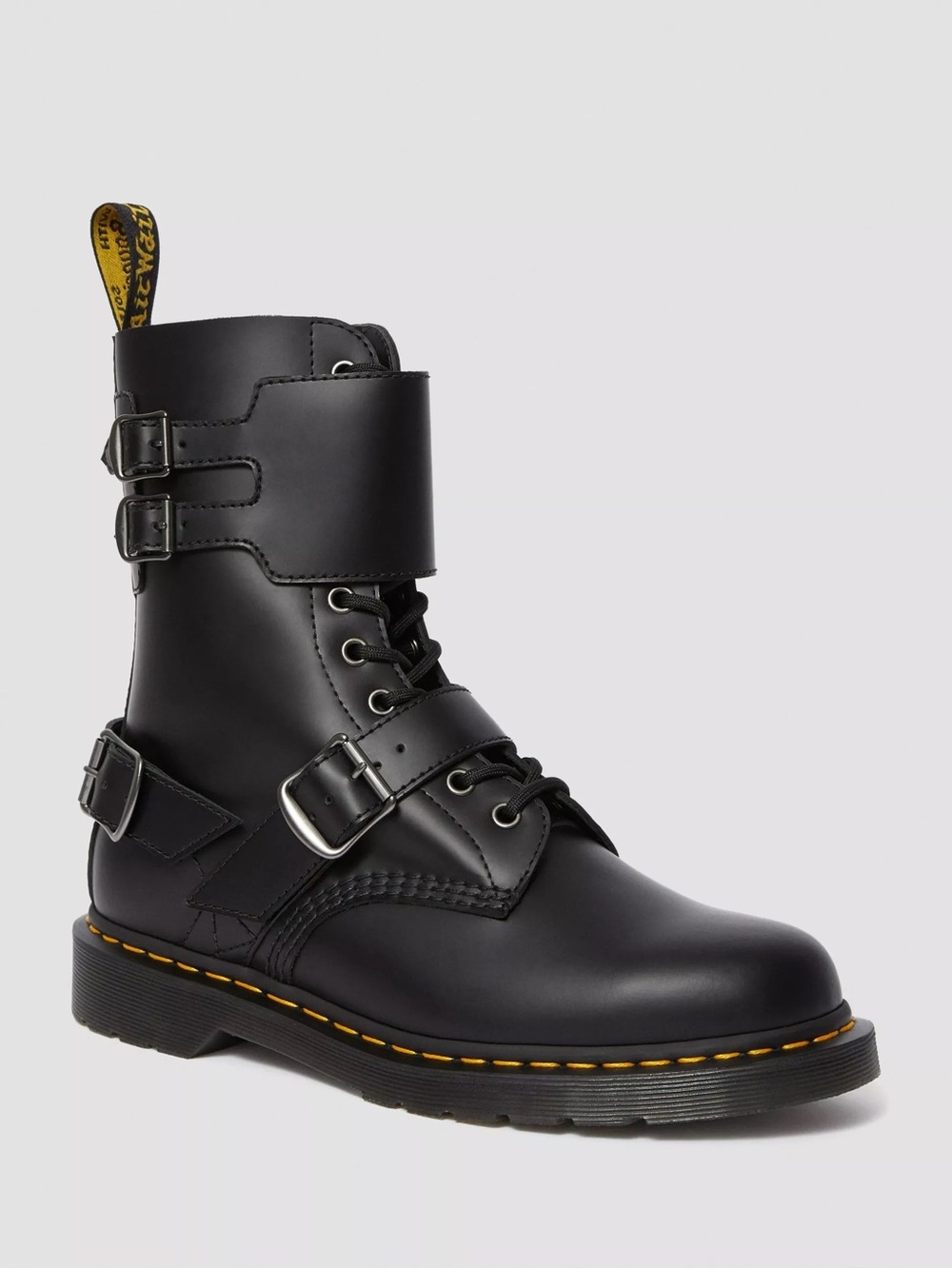 Dr. Martens 1490 Joska Smooth Black Leather Harness Boots Men’s 11 Rare